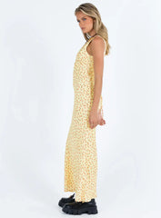 Nellie Maxi Dress Yellow / Red Floral