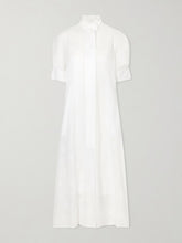 Venetia ruffled broderie anglaise cotton midi dress