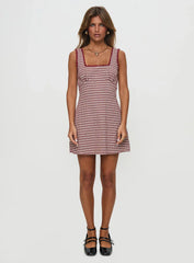 Dasha Mini Dress Red Check Petite