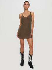 Laurette Mini Dress Brown