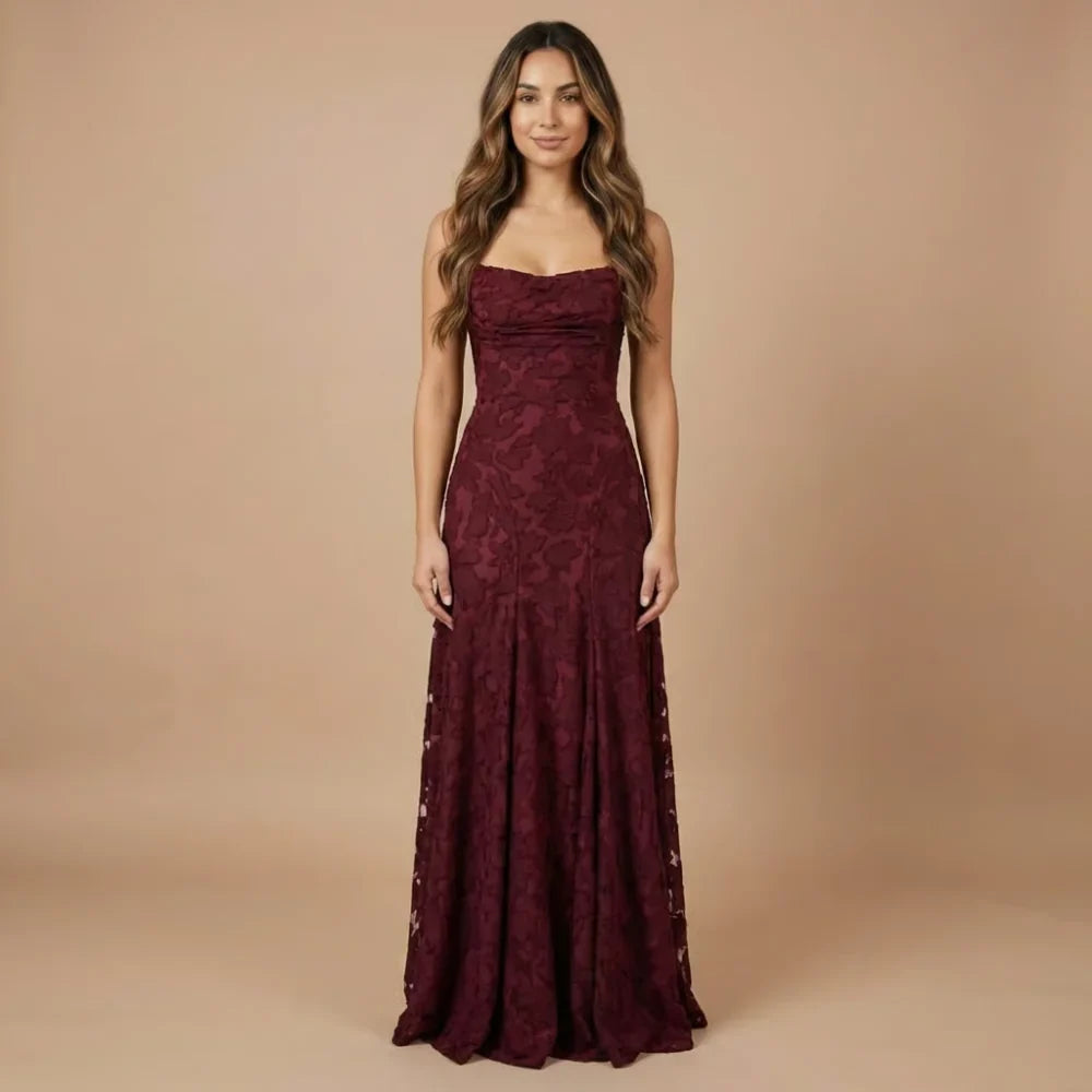Floral Lace Maxi Dress