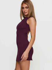 Mayok Mini Dress Plum