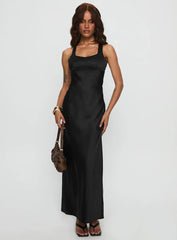 Alter Egos Drape Maxi Dress Black