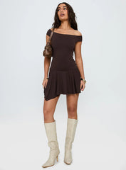 Got That Sense Strapless Playsuit Brown
