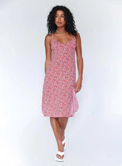 Georgia Midi Dress Red