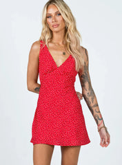 Nellie Mini Dress Red Floral