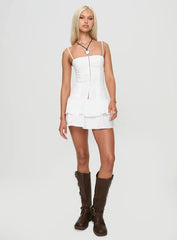 Jazzmin Mini Dress White