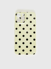 Milda iPhone Case Butter / Brown Polka